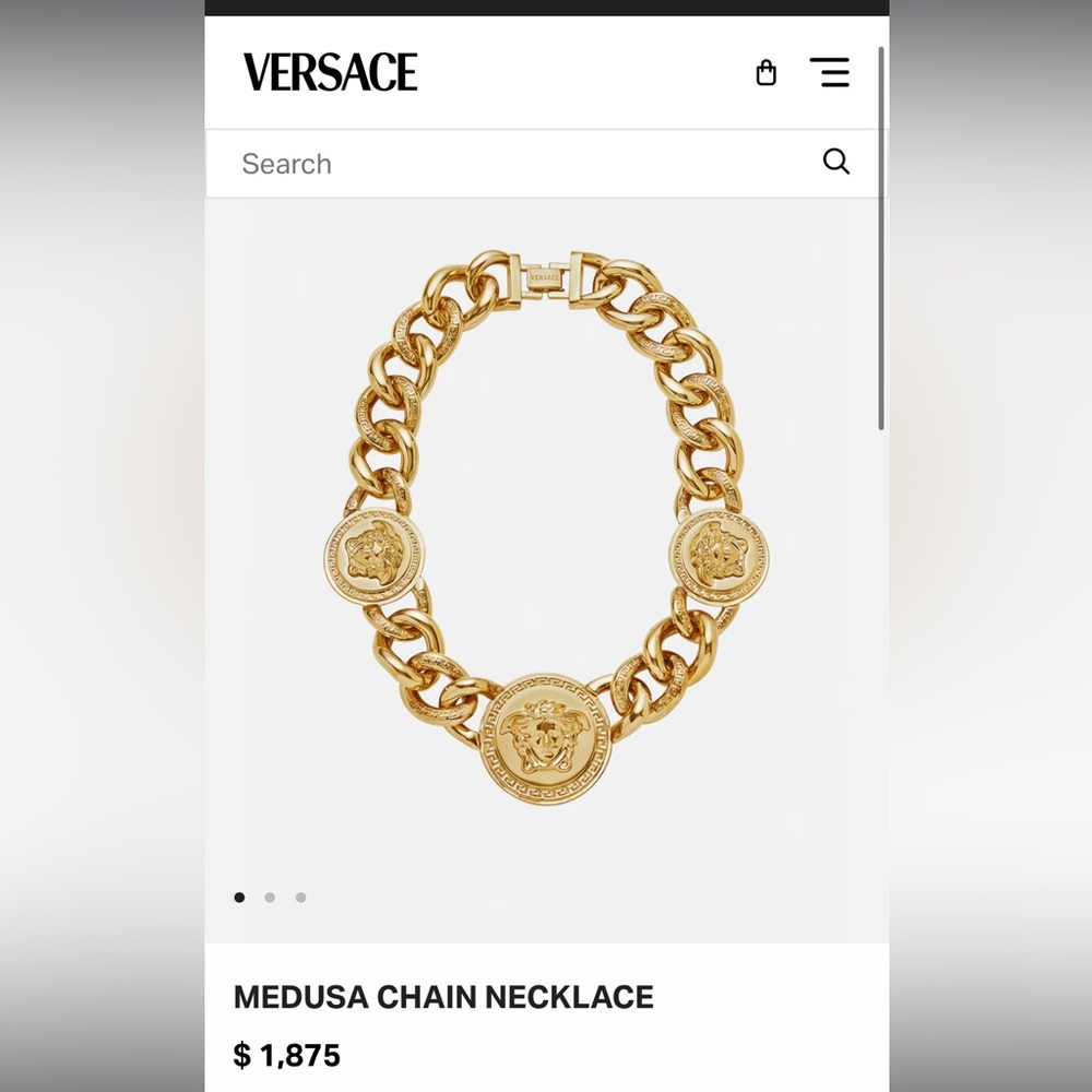 Versace Medusa Chain Necklace